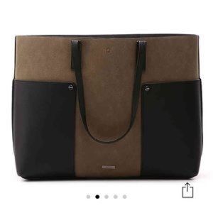 Aldo Olive Green/Black Tote Purse w/ Four Pockets